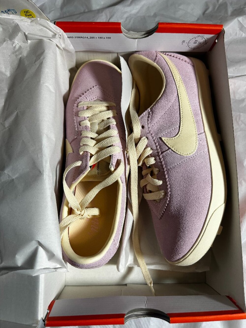 NEW Nike Astrograbber Suede Pink Foam/Muslin Sneakers Women 7 NIB IQ7611-60